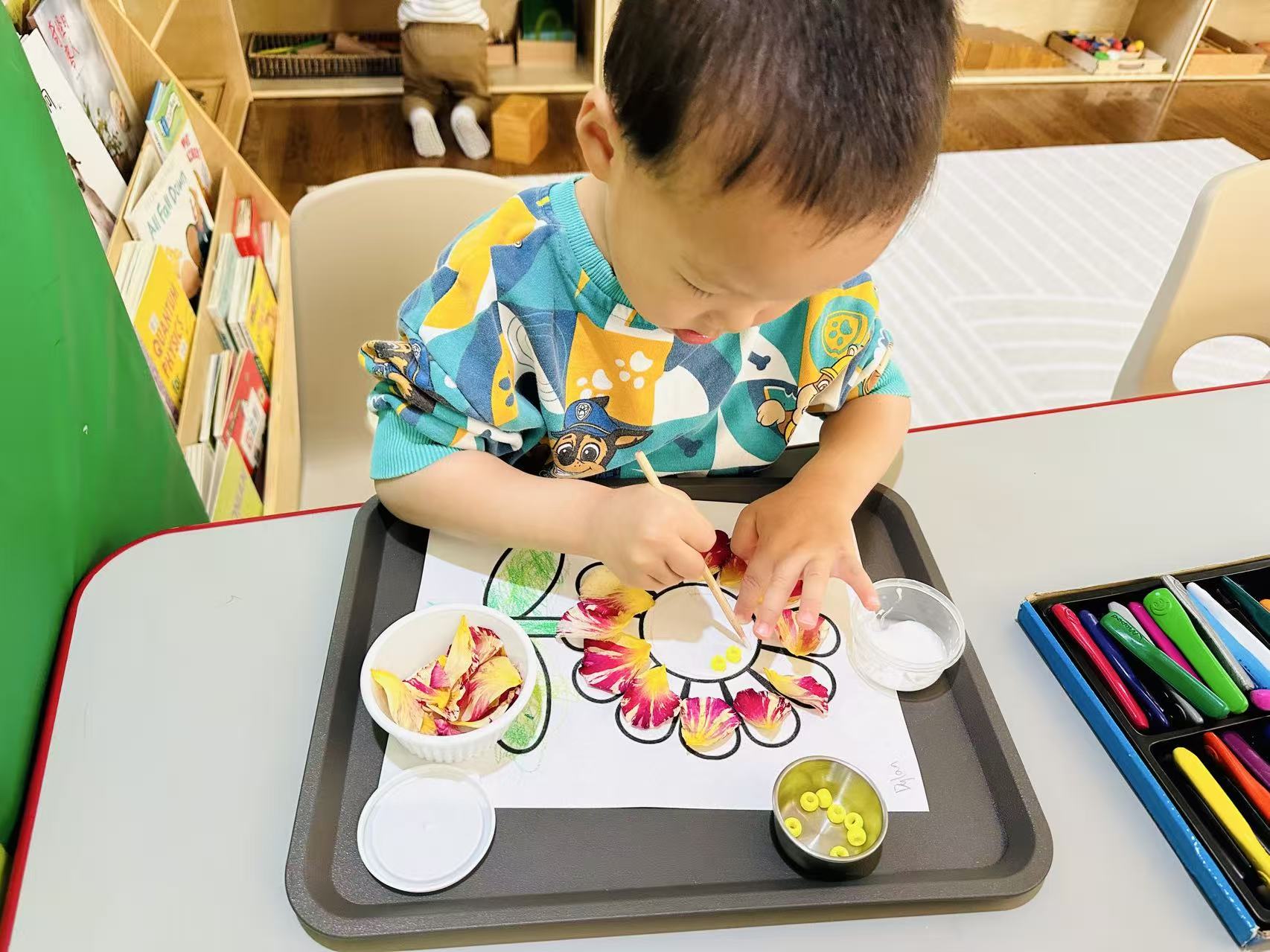 Kids activity at Aspen Montessori