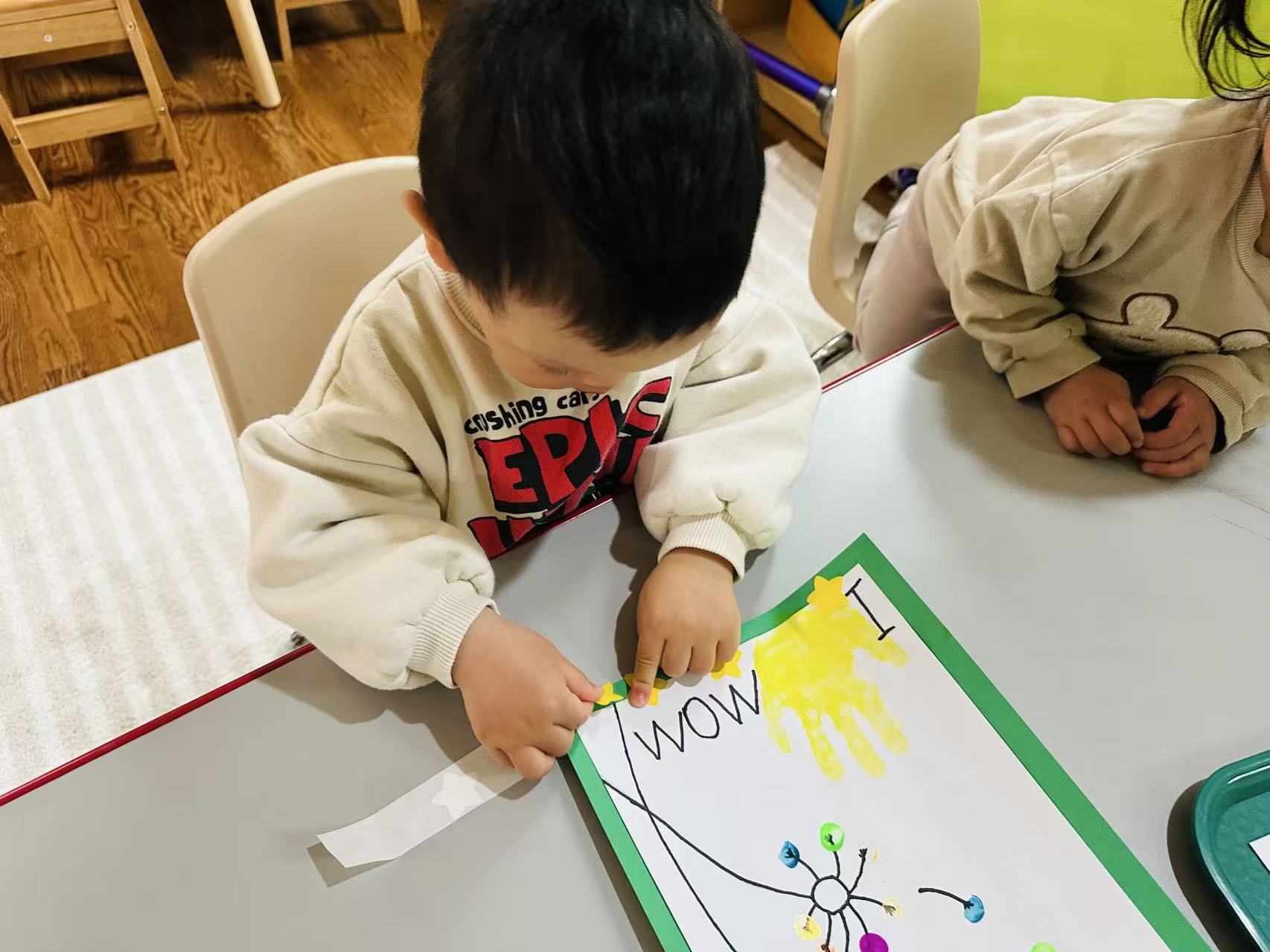 Kids activity at Aspen Montessori
